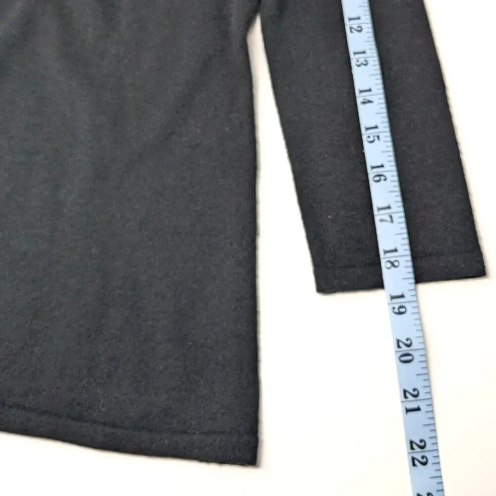 Cashmere Silk Sweater Womens Small Black with Bows Rosette Saks Fifth Ave - Picture 14 of 16